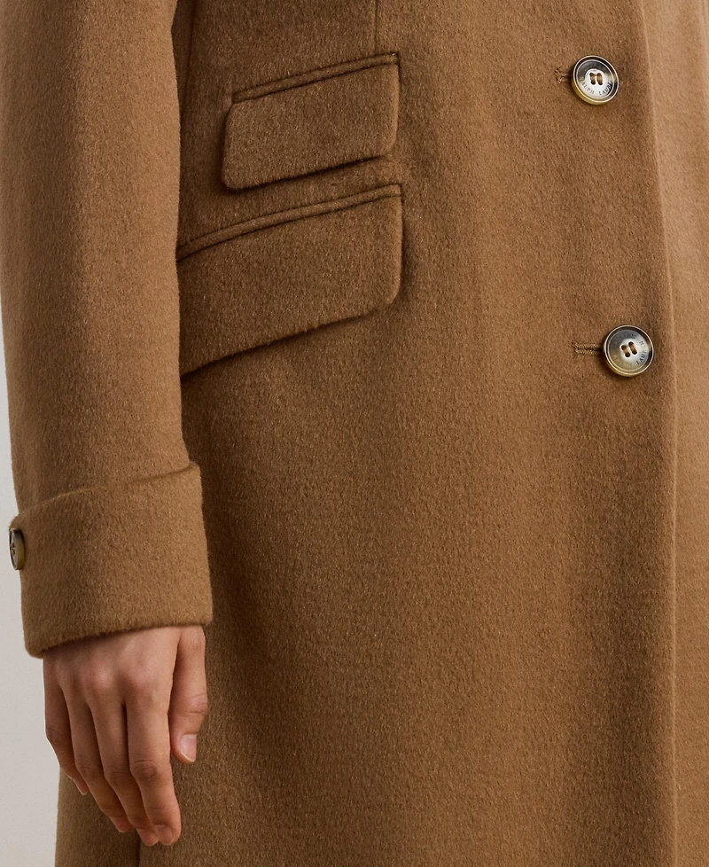Lauren Ralph Petite Notched-Collar Walker Coat
