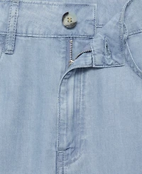 Mango Women's Straight Lyocell Bermuda Shorts