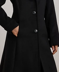 Lauren Ralph Women's Faux-Fur-Collar Coat