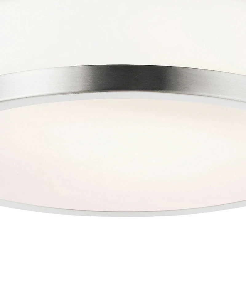 Cwi Lighting 3" Metal Frosted 1 Light Drum Shade Flush Mount