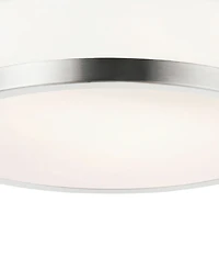 Cwi Lighting 3" Metal Frosted 1 Light Drum Shade Flush Mount