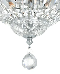 Cwi Lighting 9" Metal Stefania 2 Light Bowl Flush Mount