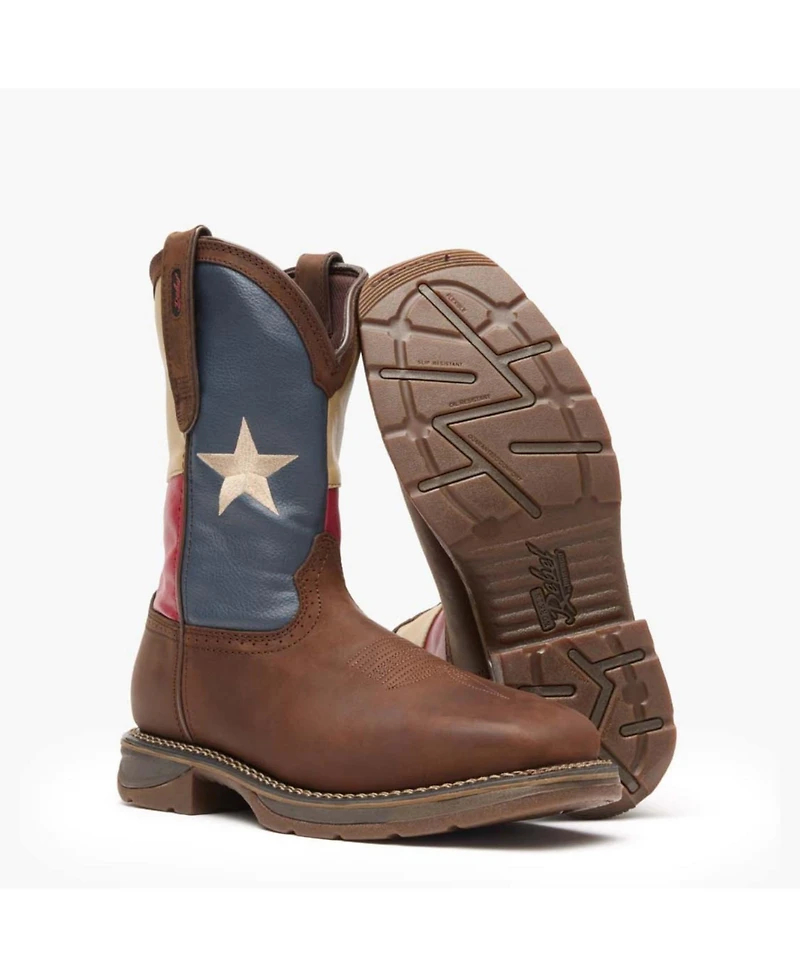 Durango Men's Workin' Rebel Texas Flag Steel Toe Work Boot