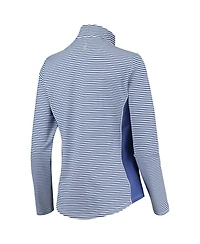 Tommy Bahama Women's Royal Chicago Cubs Aubrey Stripe Block IslandZone Half-Zip Jacket