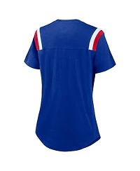 Nike Women's Heather Royal New England Patriots Historic Slub Fashion T-Shirt