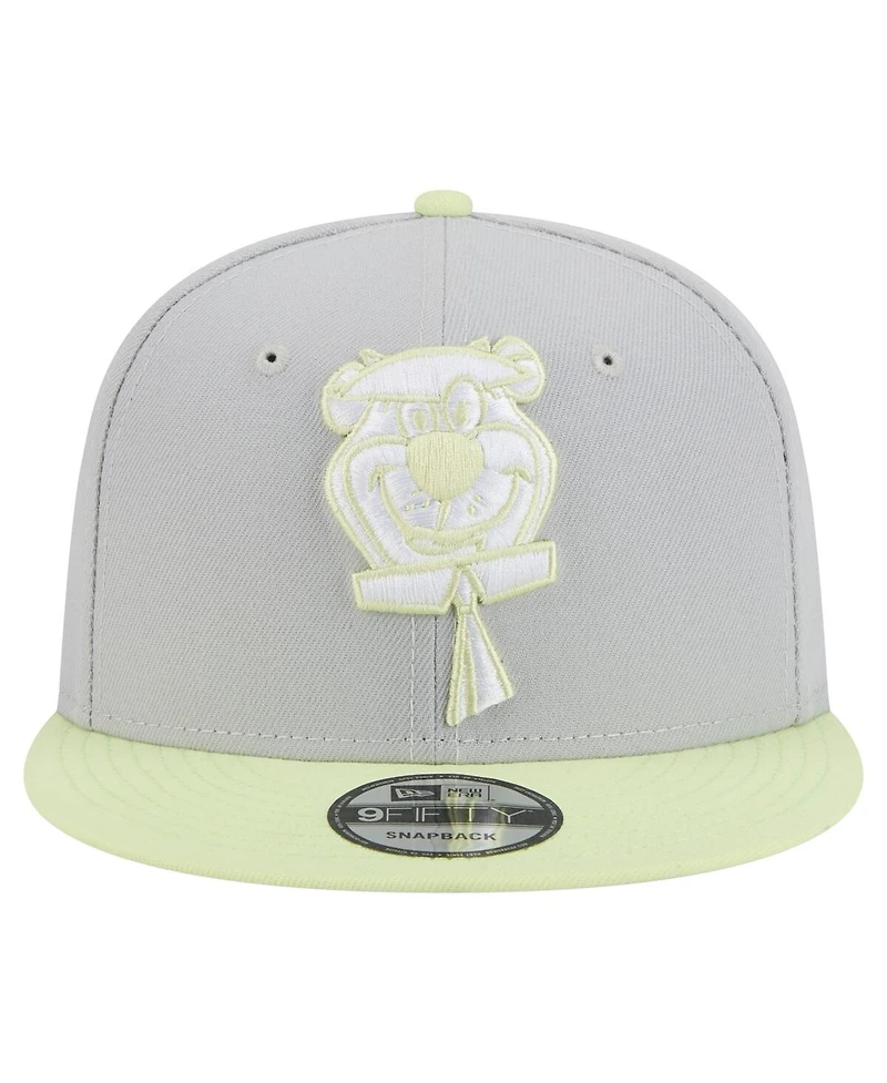 New Era Men's Gray/Light Green the Yogi Bear Show Two-Tone 9FIFTY Snapback Hat