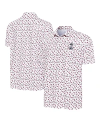 Antigua Men's White Navy Midshipmen Independence Day Polo Shirt