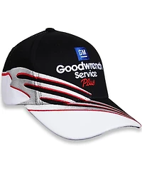 Checkered Flag Sports Men's Black/White Dale Earnhardt Good Wrench Reverse Swoosh Adjustable Hat