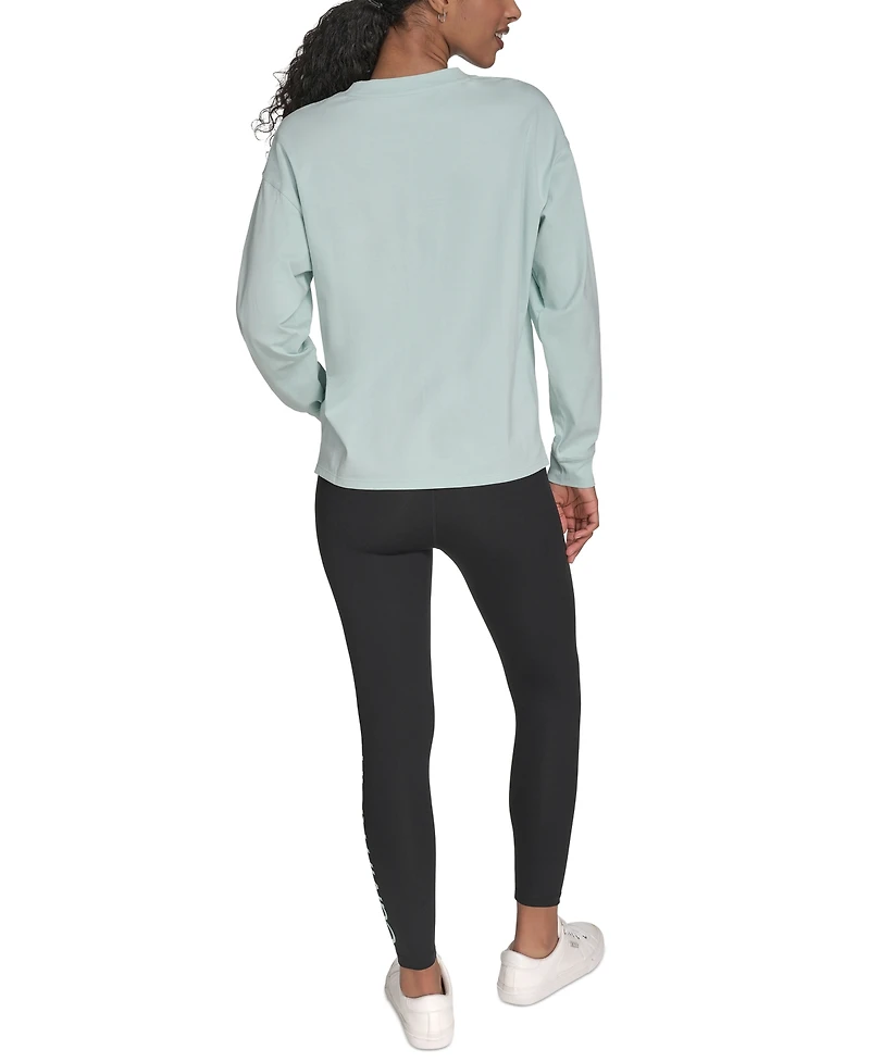 Calvin Klein Performance Women's Long-Sleeve Crewneck T-Shirt