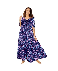 Only Necessities Women's Sweeping Printed Lounger