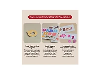 Hattung Magnetic Play Alphabet and Learning Cards for Toddlers & Kids