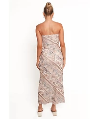Petal and Pup Women's Saskia Strapless Midi Dress