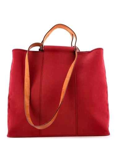 Pre-Owned Hermes 39 Cabag Elan Toile and Leather