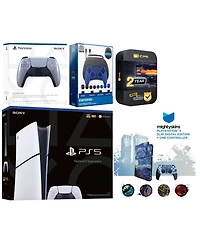 Sony Playstation 5 Slim Digital with Extra Chroma Pearl Controller, Gamer Starter Kit and MightySkins Decal Voucher + 2 Year Cps Extended Warranty