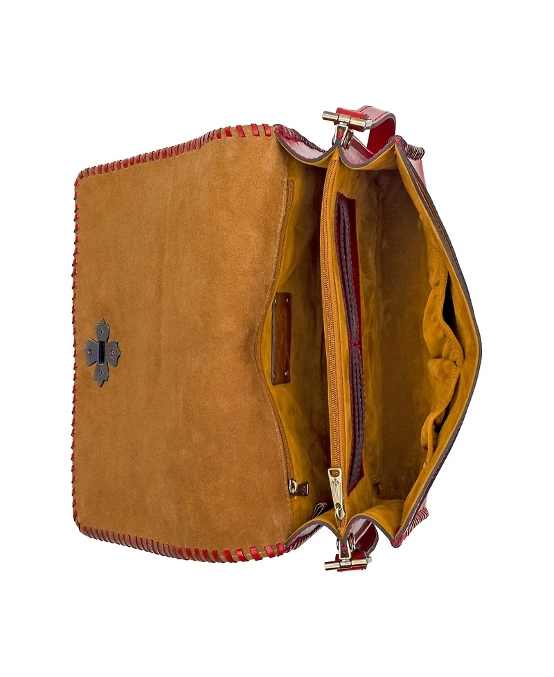Patricia Nash Mabilia Leather Flap Crossbody