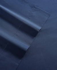 Nautica Solid Cotton Percale -Piece Sheet Set