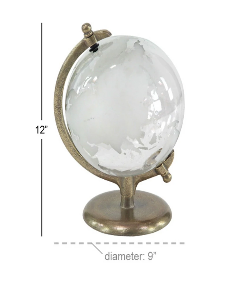 Rosemary Lane Traditional Metal Globe, 12"