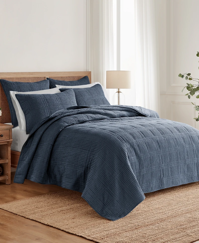 Levtex Cloud Waffle Quilted 2-Pc. Sham Set, European