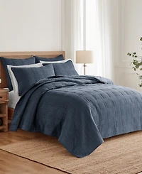 Levtex Cloud Waffle Quilted 2-Pc. Sham Set, European