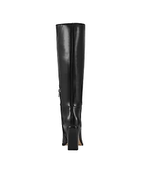 Marc Fisher Ltd Women's Lannie Wide Calf Block Heel Boots