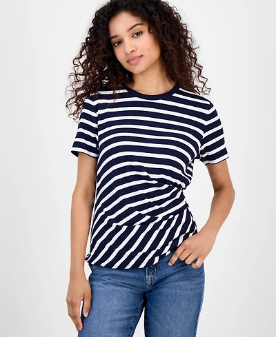 Nautica Jeans Women's Striped Twisted Top