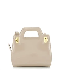 Pre-Owned Salvatore Ferragamo Mini Wanda Top Handle Shoulder Bag Leather