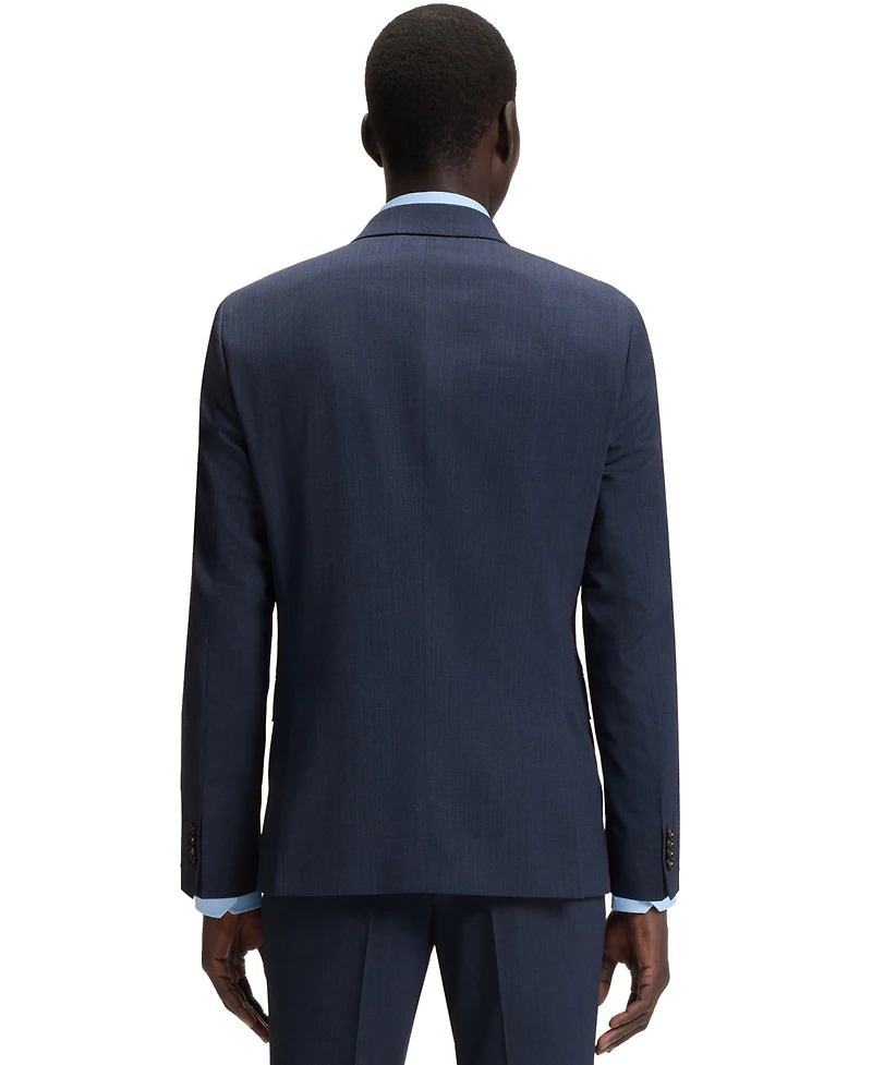 Boss by Hugo Men's Micro-Patterned Stretch Slim-Fit Suit