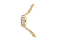 Peugeot Women's 35x30mm 14K Gold Plated Square Dress Watch