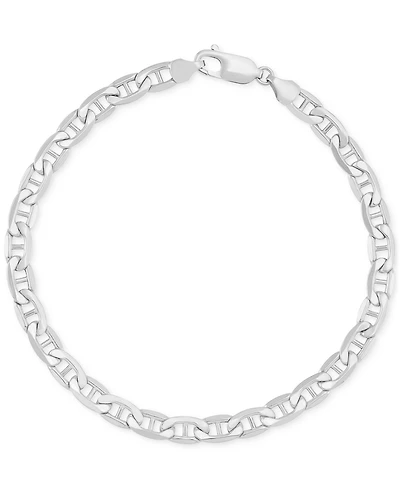 Lightweight Polished Mariner Link Chain Link 8.5" Bracelet (5.5mm) in 14k White Gold