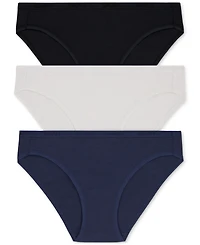Dkny Women's Cotton Modal Bikini 3 Pack- DK8462P3