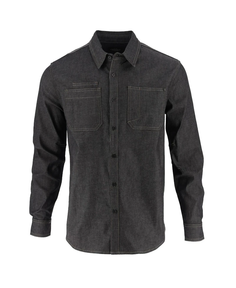 Thorogood Big & Tall Men's Vintage Stretch Denim Long Sleeve Button Up Shirt