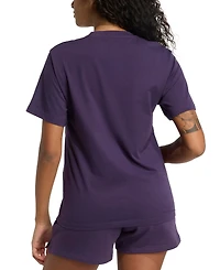 adidas Women's Cotton Metallic-Logo Crewneck T-Shirt