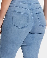 Nydj Plus Dakota Crop Pull-On Jeans
