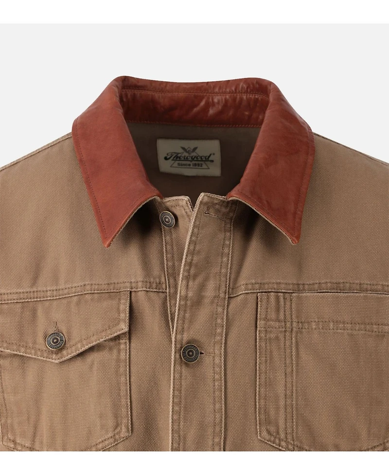 Thorogood Big & Tall Men's Stone Wash Canvas Trucker Jacket