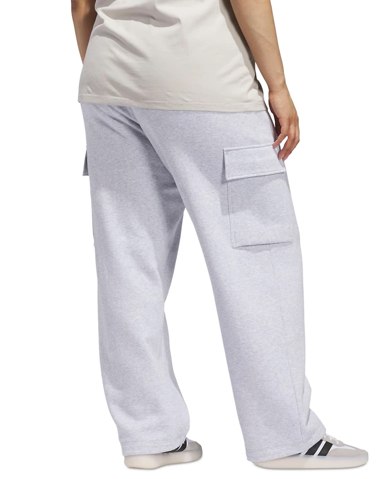 adidas Plus Essentials Fleece Logo Cargo Pants