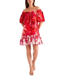 Vince Camuto Women's Tie-Neck Off-The-Shoulder Dress