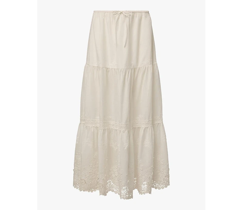 WeWoreWhat Women's Midi Pull On Skirt