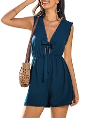 Cupshe Women's Sweet Bliss Blue Romper