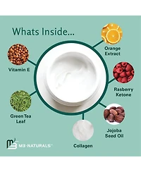 M3 Naturals Stretch Mark Cream - Collagen & Stem Cell Maternity Skincare - 2 oz