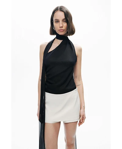 Nocturne Women's Shawl-Inspired Blouse