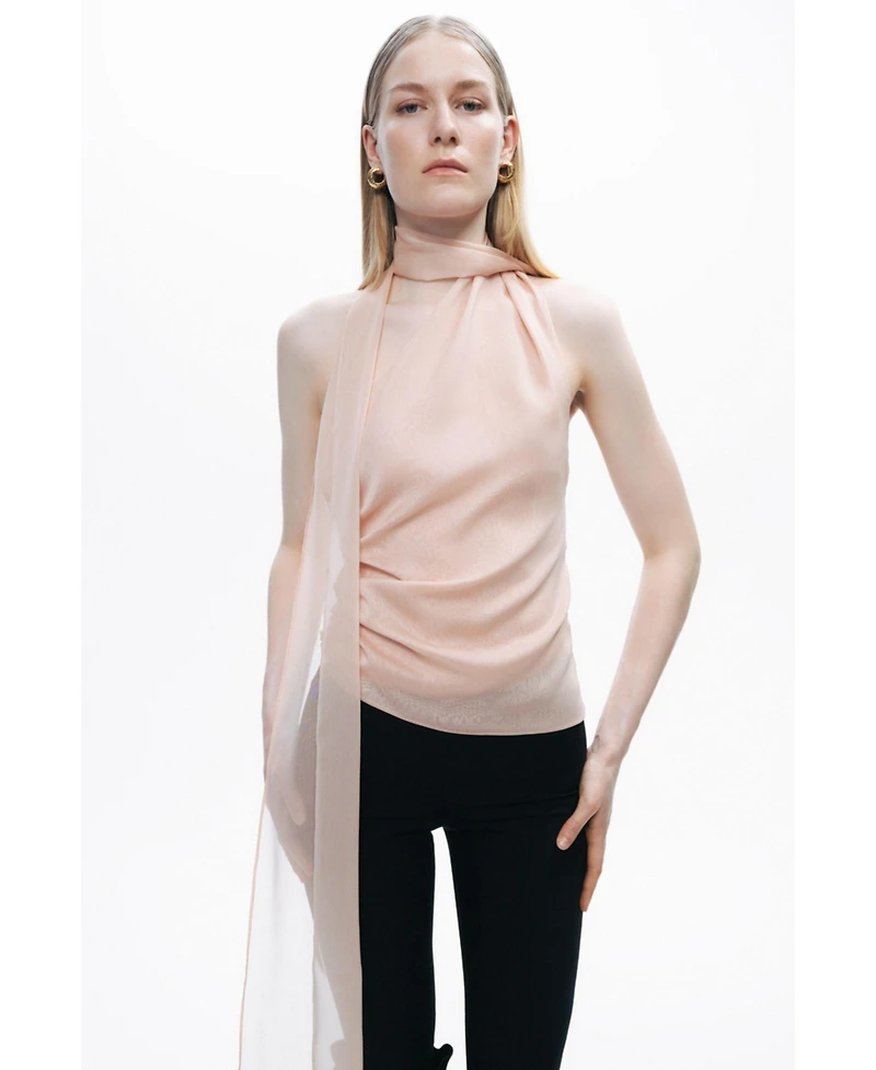 Nocturne Women's Shawl-Inspired Blouse