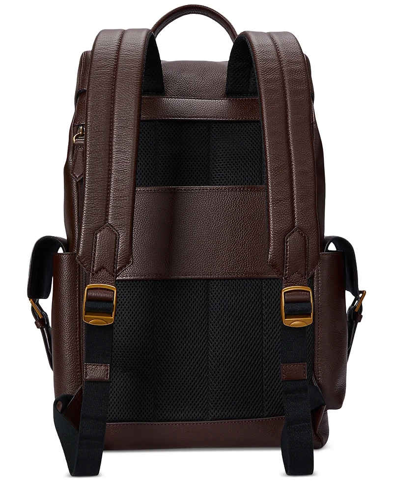 Polo Ralph Lauren Men's Pebbled Leather Backpack