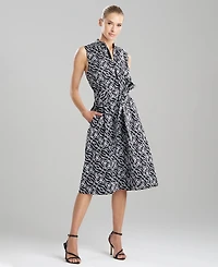 Natori Women's Embroidered Cotton A-Line Dress