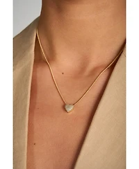 Pave Heart Necklace