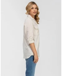 Pietro Brunelli Milano Women's Linen & Cotton Button-Up Shirt