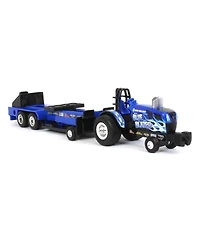 1/64 New Holland "Blue Blazes" Pulling Tractor with Pulling Sled