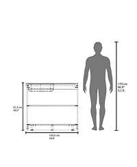 Bickleton Utility Sink Cabinet, 2 Doors, Shelves