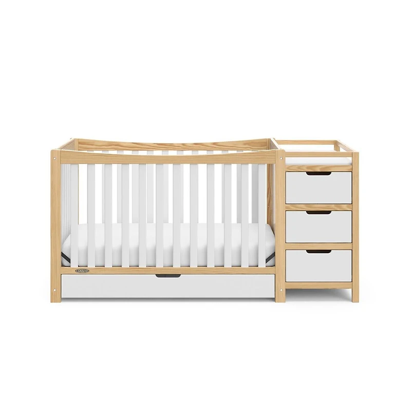 Graco Remi All-in-One Convertible Crib with Drawer and Changer (Gray)