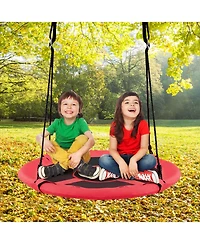 Sugift Kids 2-in-1 40 Inch Hanging Chair Detachable Swing Tent
