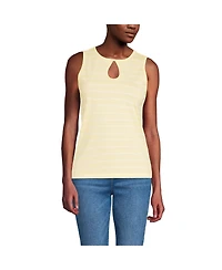 Lands' End Women's Petite Supima Keyhole Tank